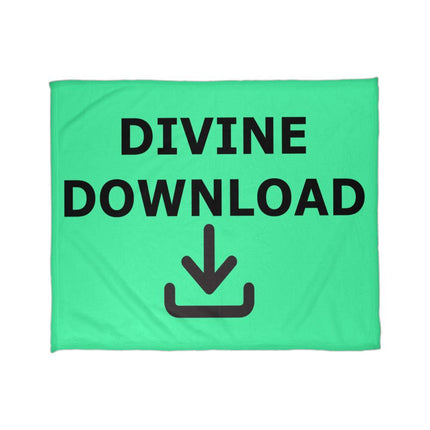 Divine Download Fleece Blanket | Funny Christian Throw Blanket