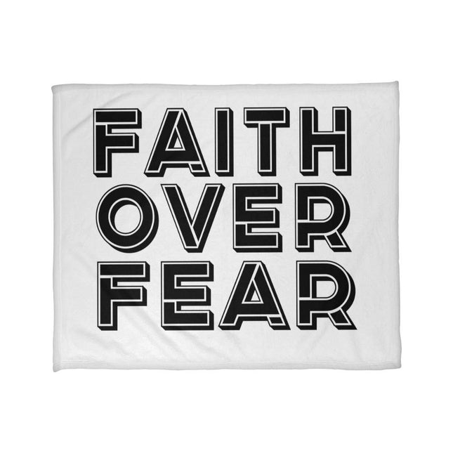 FAITH OVER FEAR Cozy Throw