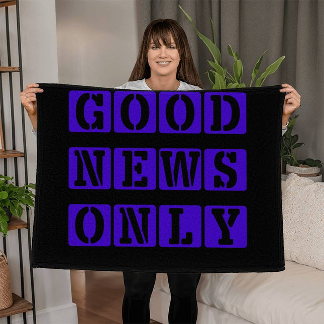 Good News Only Fleece Blanket | Cozy Christian Throw Blanket