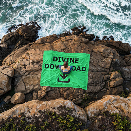 Divine Download Fleece Blanket | Funny Christian Throw Blanket