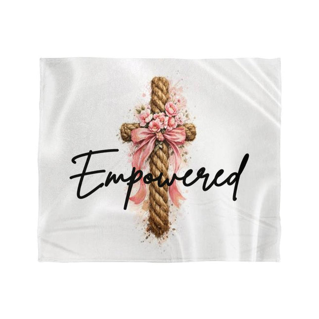 Empowered | Inspiring Christian Mink Blanket | Gift for Her