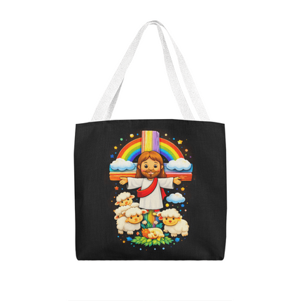 Jesus With the Sheep - Classic Tote Bag – Christian Gift for Kids