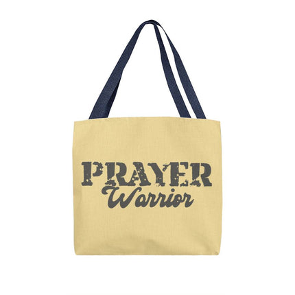 Prayer Warrior Classic Tote Bag | Yellow | Christian Everyday Tote