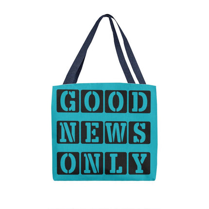 Good News Only Classic Tote Bag | Teal | Christian Everyday Tote