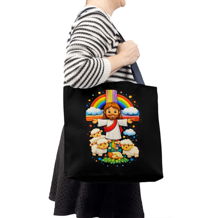 Jesus With the Sheep - Classic Tote Bag – Christian Gift for Kids