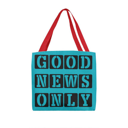 Good News Only Classic Tote Bag | Teal | Christian Everyday Tote