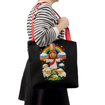 Jesus With the Sheep - Classic Tote Bag – Christian Gift for Kids