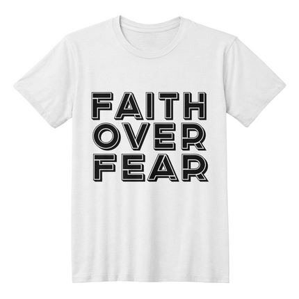 Faith Over Fear Men's T-Shirt – Christian Gift for Men
