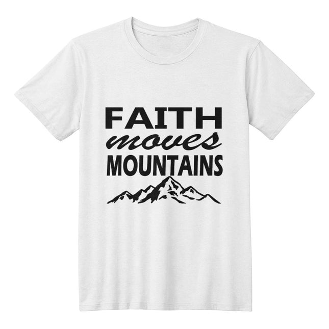 Faith Moves Mountains | Bold Christian Tee | Gift for Her