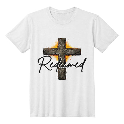 Christian T-Shirt for Men | Redeemed Cross Faith Tee (Unisex)