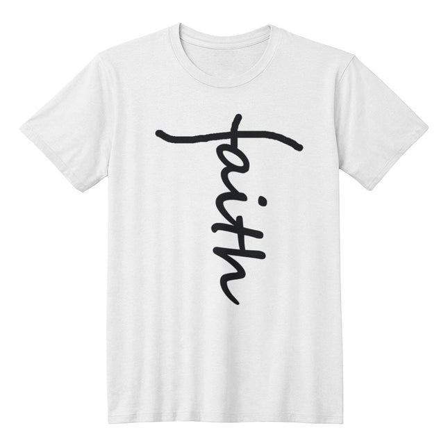 Faith T-Shirt | White Christian Shirt (Bella + Canvas 3001)