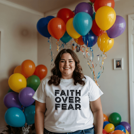 Faith Over Fear Men's T-Shirt – Christian Gift for Men