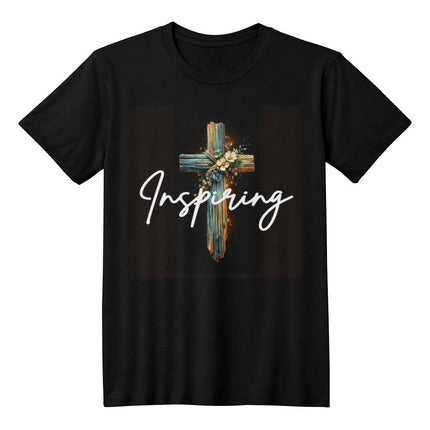 Inspiring Heart Cross Unisex Jersey Tee – Christian Gift for Women