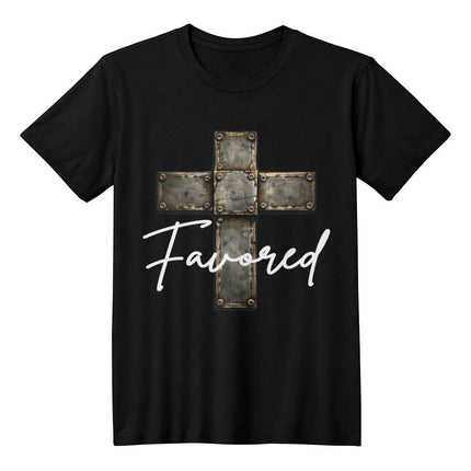 Favored Cross T-Shirt – Christian Gift for Men