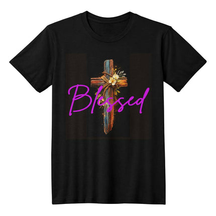 Inspiring Heart Cross Unisex Jersey Tee – Christian Gift for Women