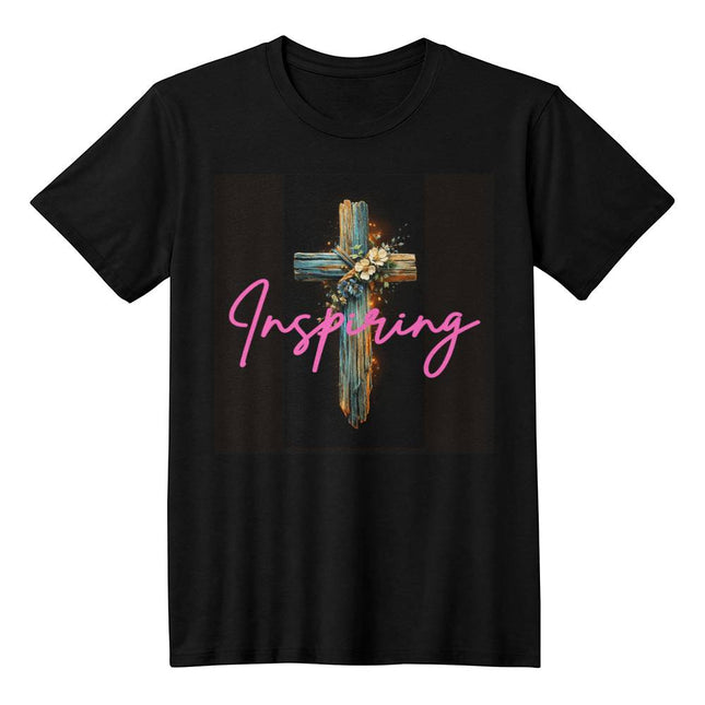 Inspiring Heart Cross Unisex Jersey Tee – Christian Gift for Women
