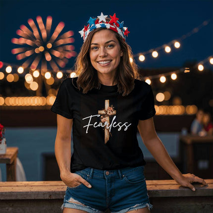 Inspiring Heart Cross Unisex Jersey Tee – Christian Gift for Women