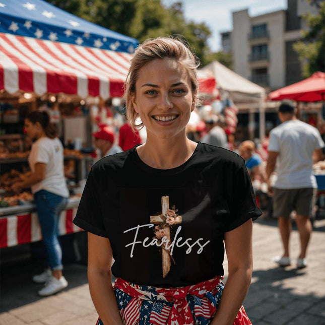 Inspiring Heart Cross Unisex Jersey Tee – Christian Gift for Women