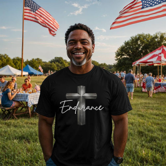 Endurance Cross T-Shirt – Christian Gift for Men