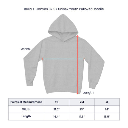 Rainbow Cross & Butterflies Youth Hoodie – Christian Gift for Kids