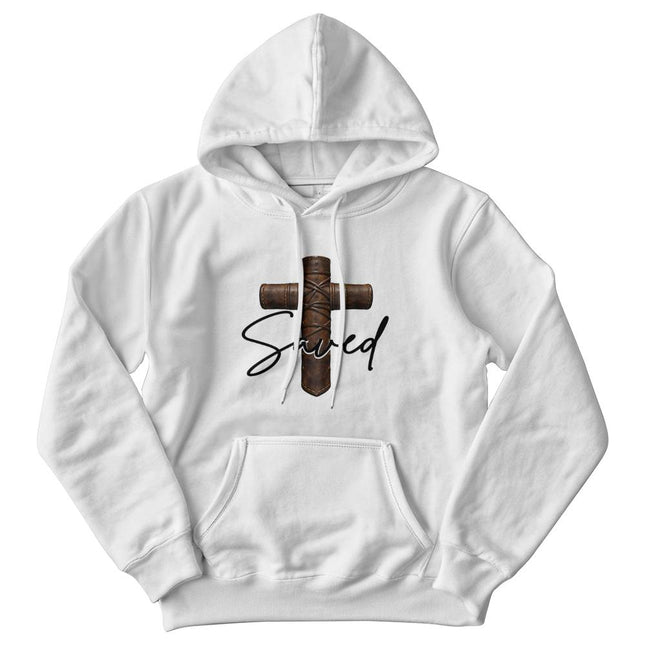 Christian Hoodie for Men | Saved Cross Faith Hoodie (Unisex)