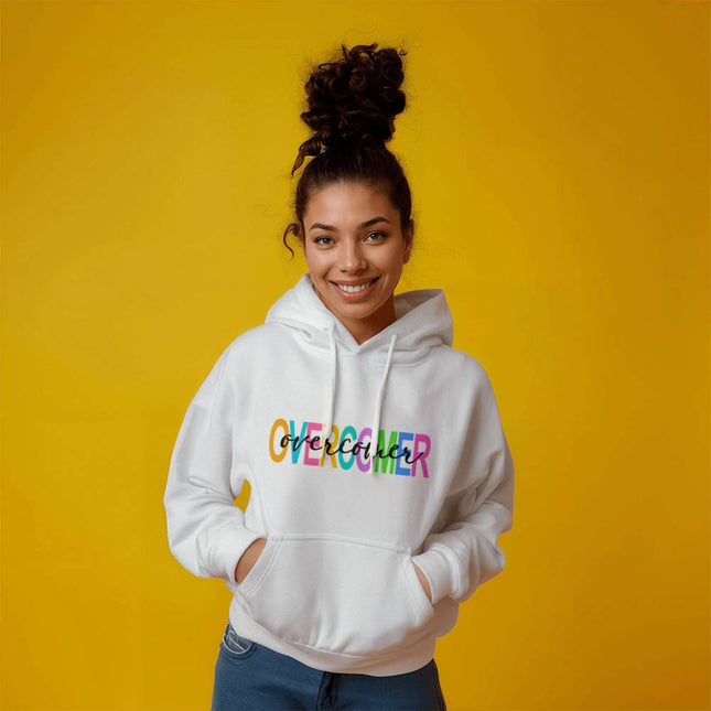 Overcomer Hoodie | White | Christian Hoodie
