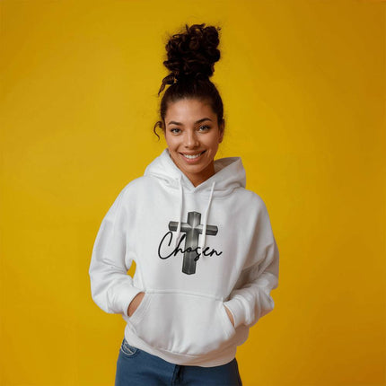 Christian Hoodie for Men | Chosen Cross Faith Hoodie (Unisex)
