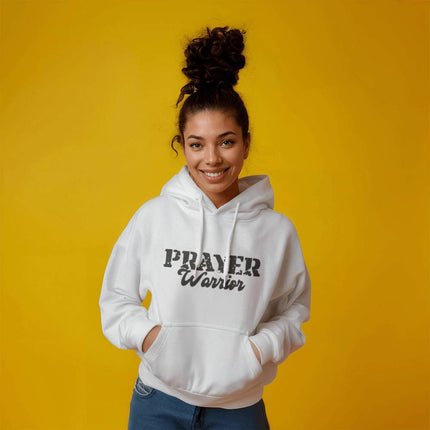 Prayer Warrior Hoodie | White | Christian Hoodie