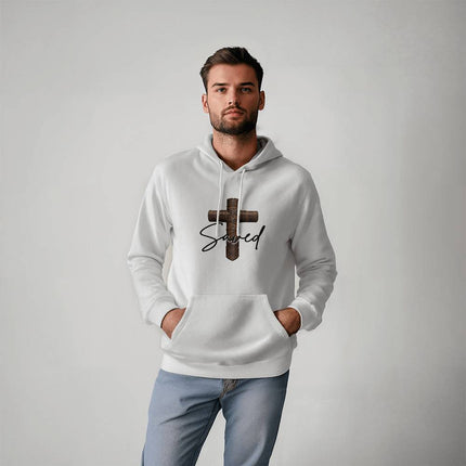 Christian Hoodie for Men | Saved Cross Faith Hoodie (Unisex)
