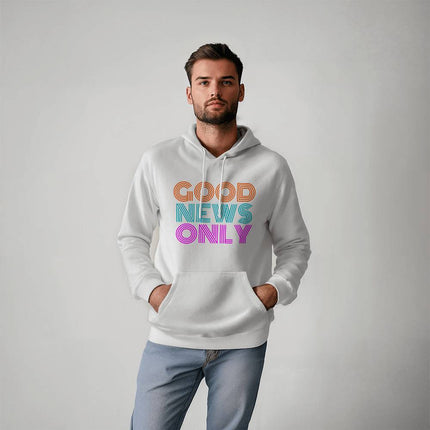 Good News Only Hoodie | White | Christian Hoodie