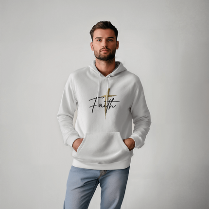 Faith Cross Christian Hoodie | Unisex Pullover Sweatshirt