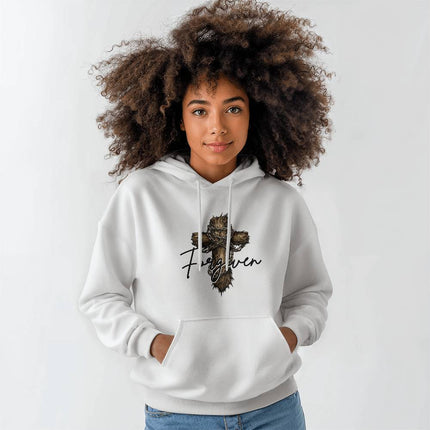 Christian Hoodie for Men | Forgiven Cross Faith Hoodie (Unisex)