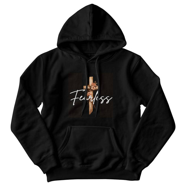 Inspiring Heart Cross Unisex Hooded Sweatshirt – Christian Gift for Women