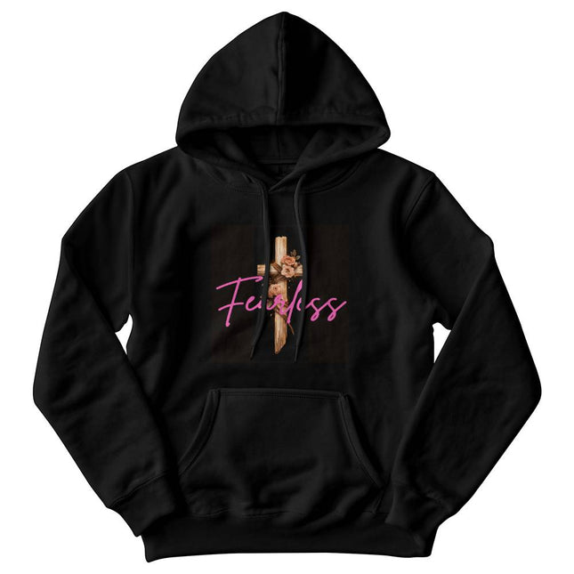 Inspiring Heart Cross Unisex Hooded Sweatshirt – Christian Gift for Women