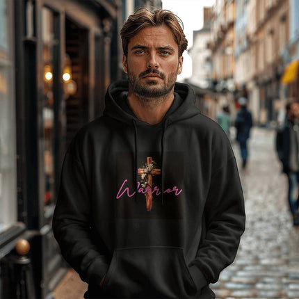 Inspiring Heart Cross Unisex Hooded Sweatshirt – Christian Gift for Women