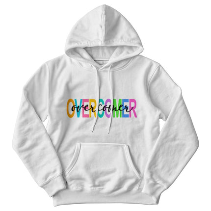 Overcomer Hoodie | White | Christian Hoodie