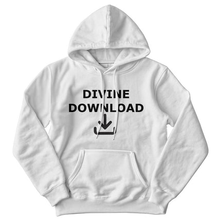 Divine Download Hoodie | White | Christian Hoodie