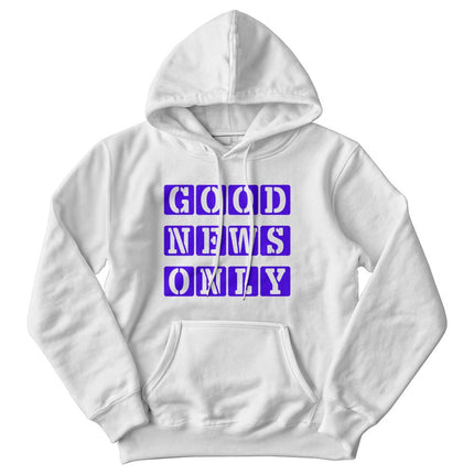 Good News Only Hoodie | White | Christian Hoodie