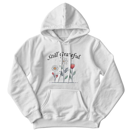 Still Grateful Floral Hoodie | White | Christian Hoodie