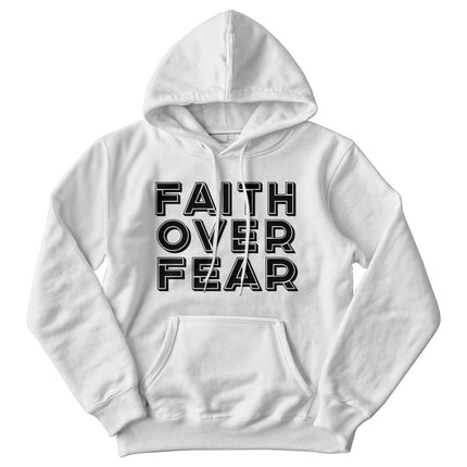 Faith Over Fear Hoodie | White | Christian Hoodie