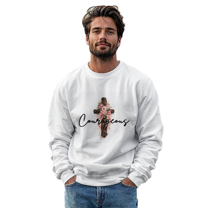 Courageous Crewneck Sweatshirt – Christian Gift for Women