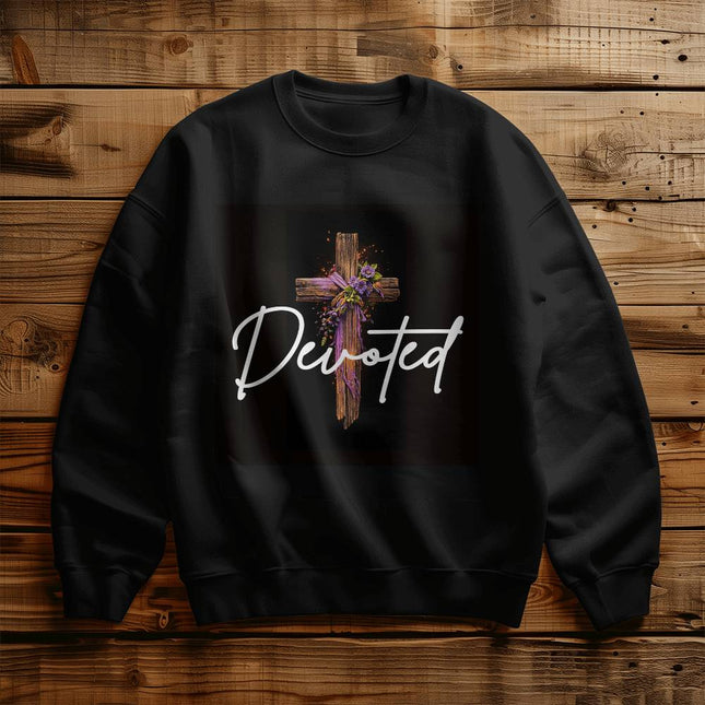 Inspiring Heart Cross Unisex Crewneck Sweatshirt – Christian Gift for Women
