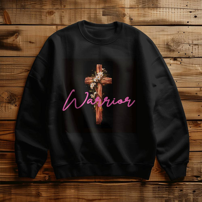 Inspiring Heart Cross Unisex Crewneck Sweatshirt – Christian Gift for Women