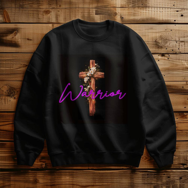 Inspiring Heart Cross Unisex Crewneck Sweatshirt – Christian Gift for Women