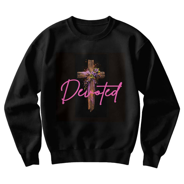 Inspiring Heart Cross Unisex Crewneck Sweatshirt – Christian Gift for Women