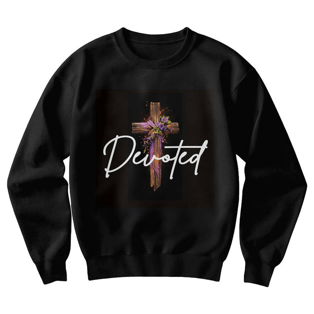 Inspiring Heart Cross Unisex Crewneck Sweatshirt – Christian Gift for Women