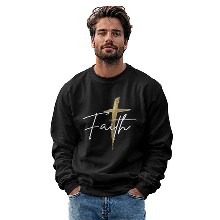 Faith Cross Christian Sweatshirt | Unisex Crewneck