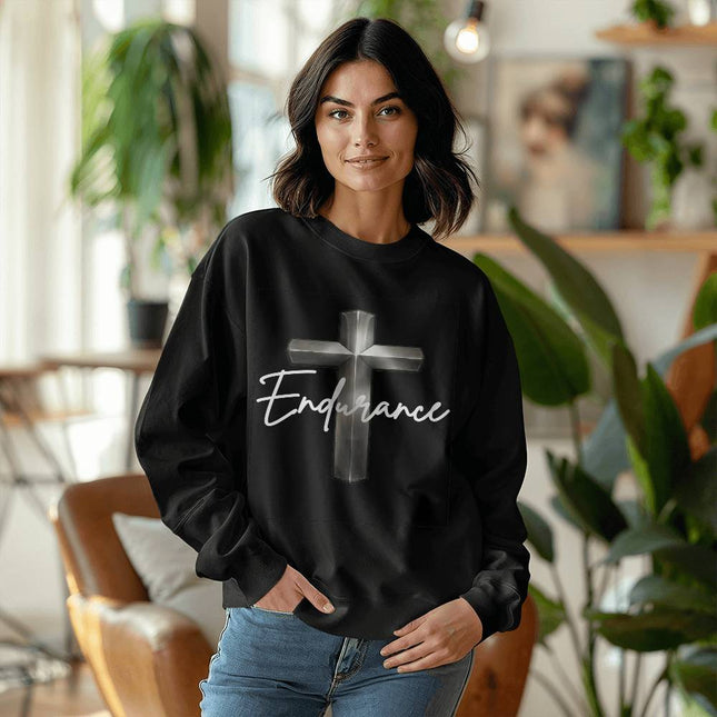 Endurance Cross Crewneck Sweatshirt – Christian Gift for Men