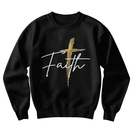 Faith Cross Christian Sweatshirt | Unisex Crewneck