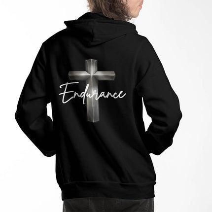 Endurance Cross Pullover Hoodie – Christian Gift for Men